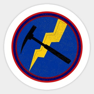 Tom Kullersen's shoulder patch Sticker